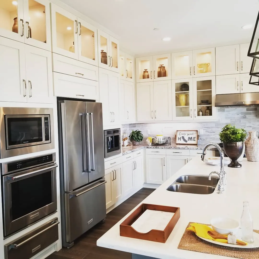 Restored Florida kitchen — clean, dry, and reoccupied after remediation.